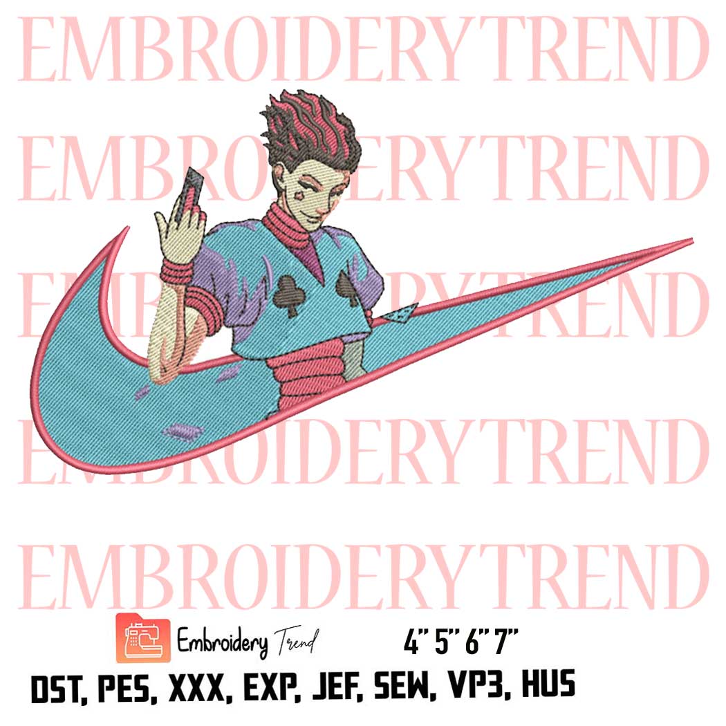 Hisoka Anime Logo Nike Embroidery Design File - Nike Inspired Embroidery  Machine - Embroidery Files Store DST, PES, XXX, EXP, JEF, SEW