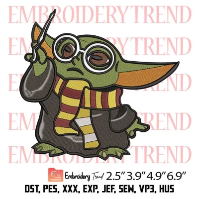 Yoda Baby Embroidery Design-Harry Potter Embroidery Machine Embroidery Patterns File Instant Download
