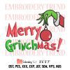 Grinchmas Blend Embroidery File Designs-Grinch Christmas Digitizing DST, PES Instant Download