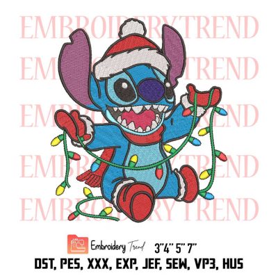 Stitch Christmas Embroidery File Designs- Christmas Digitizing DST, PES Instant Download