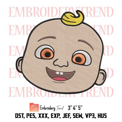 Cocomelon Baby Embroidery Design File Embroidery Machine Instant Download
