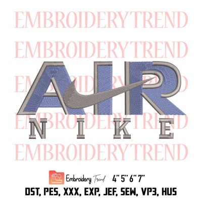 Air Nike Logo Embroidery Design File Embroidery Machine