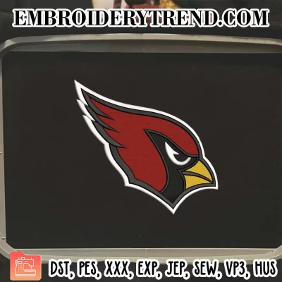 Arizona cardinals Logo Embroidery Design File – NFL Logo – American Football Embroidery Machine