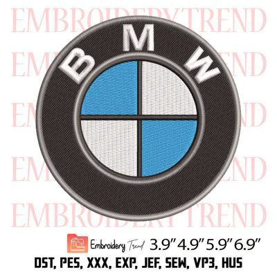 BMW Logo Embroidery Design File – Embroidery Machine