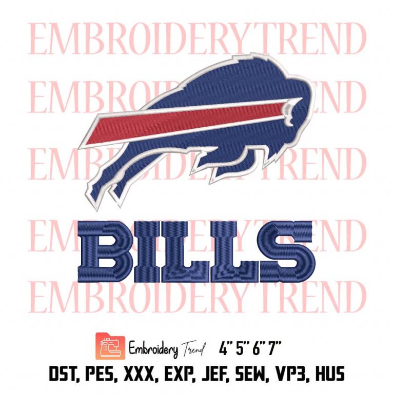 Buffalo Bills Logo Embroidery Design File - NFL Logo - American ...