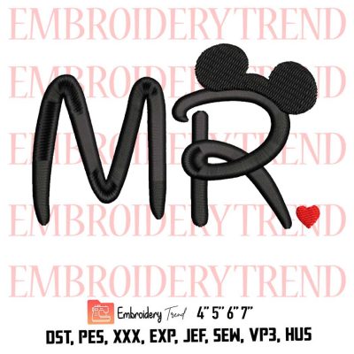 Mr Disney Logo Embroidery Design File  – Embroidery Machine