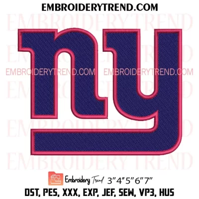 New York Giants Hello Kitty Cheerleader Embroidery Design, American Football Fan Machine Embroidery Digitized Pes Files