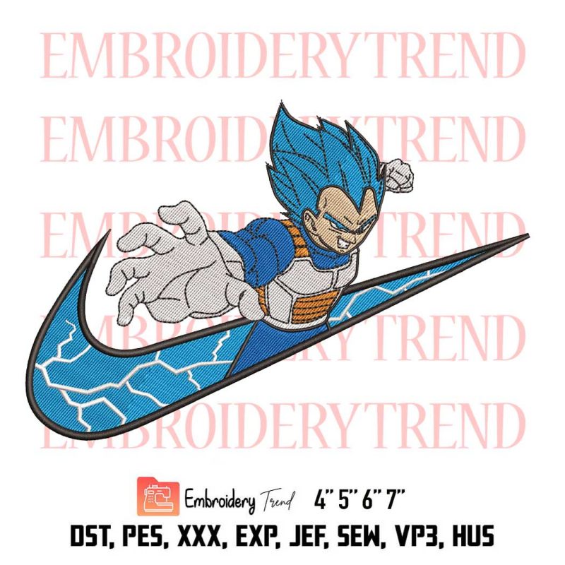 Super Saiyan Blue Goku Embroidery Dragon Ball Embroidery Anime Embroidery Embroidery Design