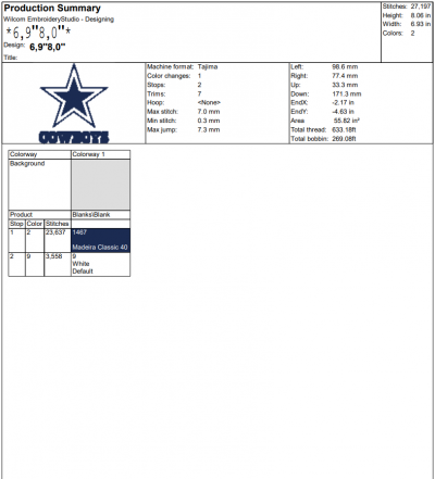 Dallas Cowboys Star Logo Embroidery Design File – NFL Logo – American Football Embroidery Machine