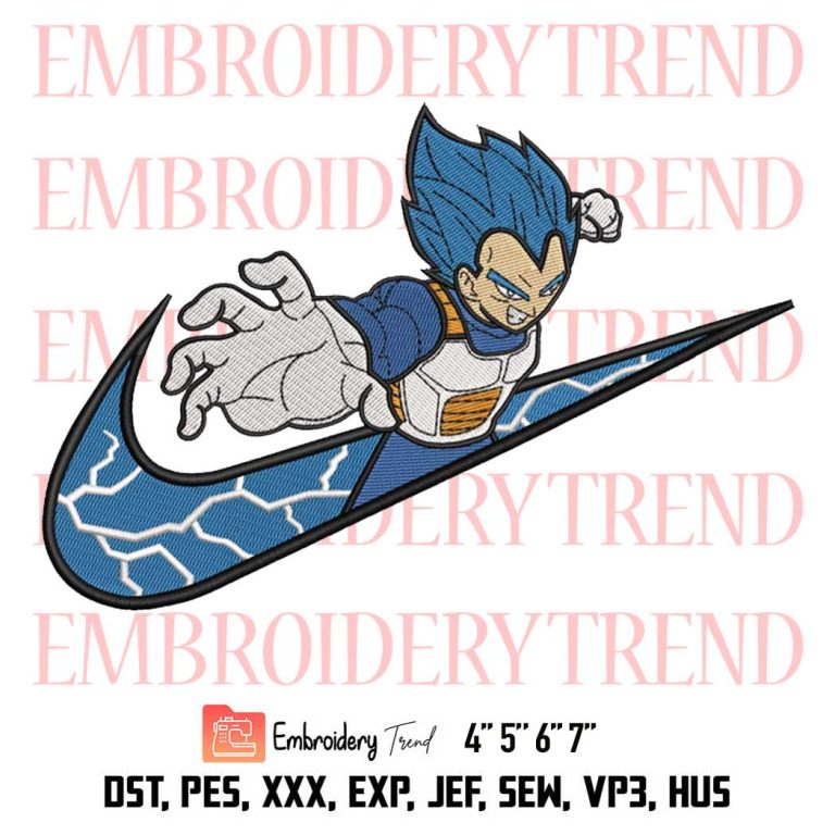 Super Saiyan Blue Goku Embroidery, Dragon Ball Embroidery, Anime ...