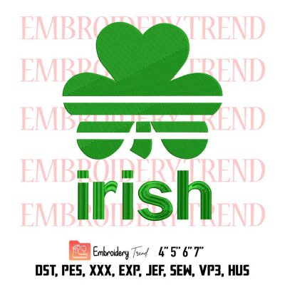 irish adidas Logo Embroidery Design File – Embroidery Machine