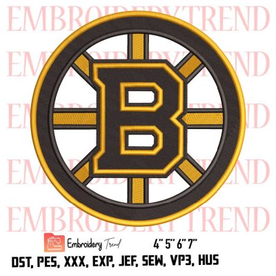 Boston Bruins Logo Embroidery Design File – Embroidery Machine