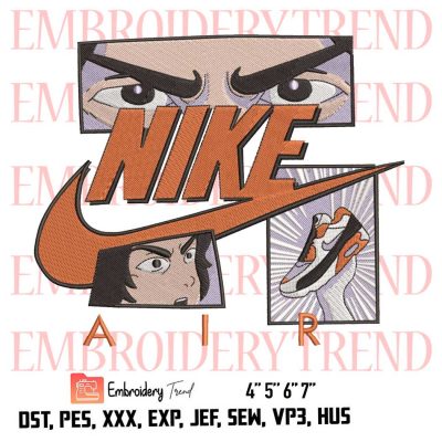 Camiseta Nike Anime Sportswear Logo Embroidery Design File – Embroidery Machine