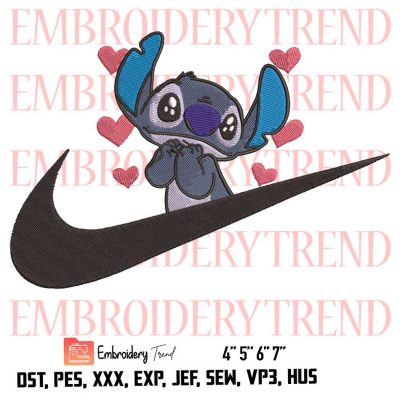 Cute Disney Stitch Logo Embroidery Design File - Embroidery Machine