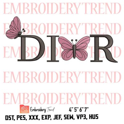 Dior Logo Christian Design File – Trademark Dior Embroidery Machine