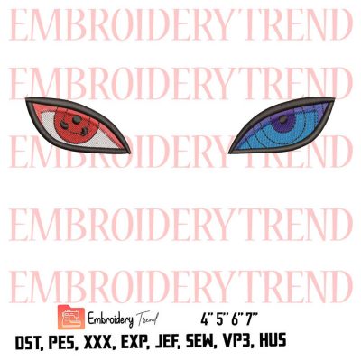 Most Powerful Eyes In Anime Logo Embroidery Design File – Embroidery Machine