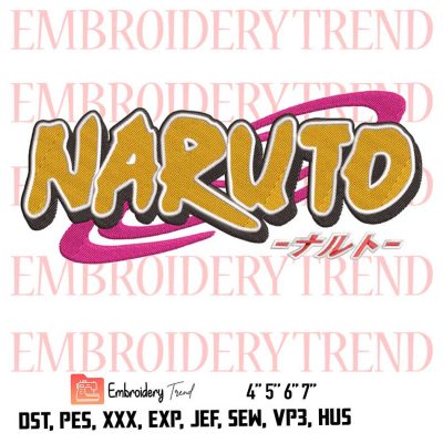 Naruto Logo Embroidery Design File – Embroidery Machine