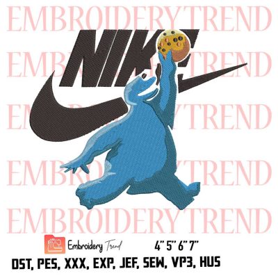 Nike Cookie Monster Logo Embroidery Design File – Embroidery Machine