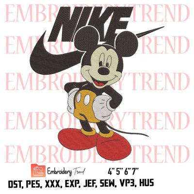 Nike Micky Mouse Logo Embroidery Design File – Embroidery Machine