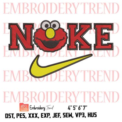 Elmo Nike Logo Embroidery Design File – Embroidery Machine