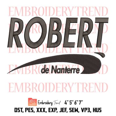 Nike Robert De Nanterre Logo Embroidery Design File – Embroidery Machine