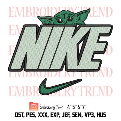 Nike Baby Yoda Logo Embroidery Design File – Embroidery Machine