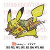Satoshi Pikachu Logo Pokemon Embroidery Design File – Pokemon Embroidery Machine