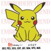 Satoshi Pikachu Logo Pokemon Embroidery Design File – Pokemon Embroidery Machine