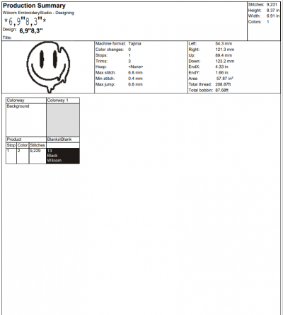 Trippy Smiley Face  Logo Embroidery Design File – Embroidery Machine