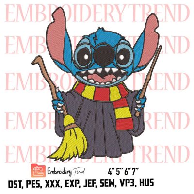 Stitsh Harry Potter Logo Lilo & Stitch Embroidery Design File – Stitsh Costume Harry Potter Embroidery Machine