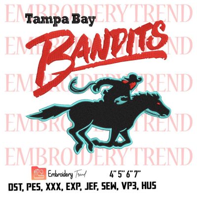 Tampa Bay Bandits Return With New USFL Logo Embroidery Design File – Embroidery Machine