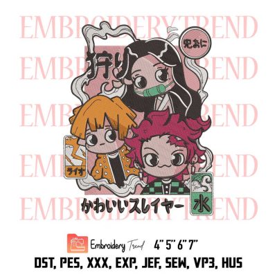 Anime Demon Slayer Cute Embroidery Design File – Embroidery Machine