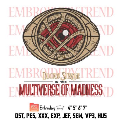 Doctor Strange In The Multiverse Of Madness Logo Embroidery Design File – Embroidery Machine