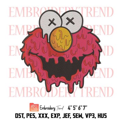 Elmo Face Muppet Embroidery Design File – Embroidery Machine