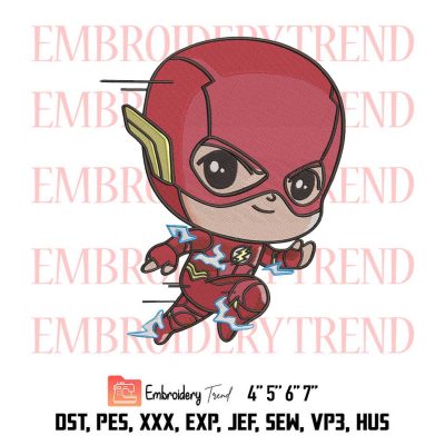 Chibi The Flash, Spider-Man, Batman, Superhero Embroidery Design File – Embroidery Machine