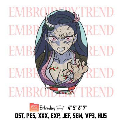 Kamado Nezuko, Demon Slayer, Anime New Embroidery Design File – Embroidery Machine