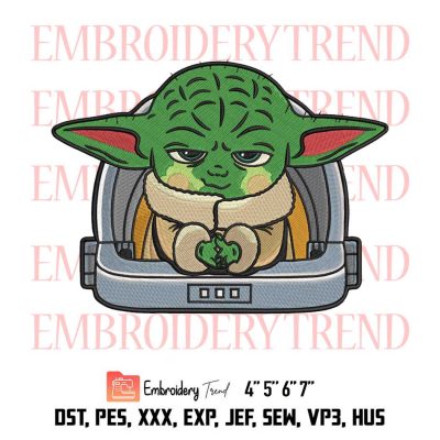 Star Wars Cute Baby Yoda Embroidery Design File – Embroidery Machine