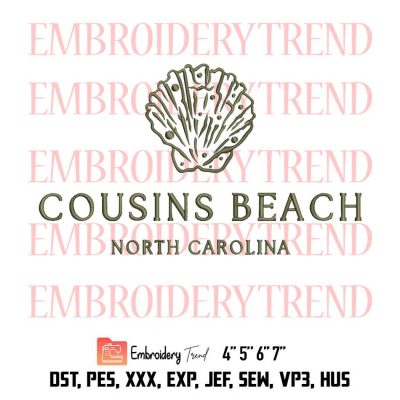 Vintage Cousins Beach, Summer Cuisine, The Summer I Turned Pretty Embroidery Design File – Embroidery Machine