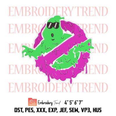 Ghostbusters logo Movies Embroidery Design File – Embroidery Machine