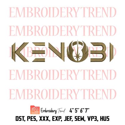 Obi-Wan Kenobi, Star Wars Jedi Order Embroidery Design File – Embroidery Machine