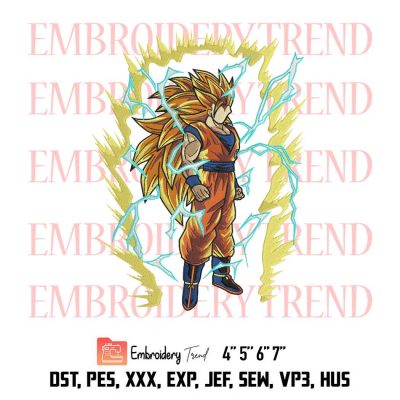 Goku Anime, Son Goku, Dragon Ball Embroidery Design File – Embroidery Machine