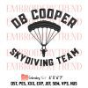 DB Cooper Air Plane Skydiving Parachute Embroidery, DB Cooper Embroidery, Embroidery Design File