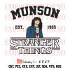 Stranger Things 4 Embroidery, Max Mayfield Embroidery, Movies Embroidery, Embroidery Design File