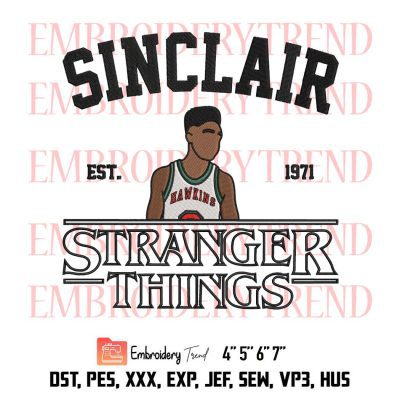 Stranger Things 4 Embroidery, Lucas Sinclair Embroidery, Movies Embroidery, Embroidery Design File