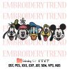 Disneyland Est 1955 Embroidery, Walt Disney World Embroidery, Disney Trip Embroidery, Mickey And Friends Embroidery, Embroidery Design File