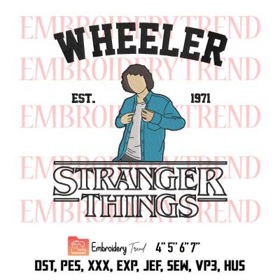 Stranger Things 4 Embroidery, Mike Wheeler Embroidery, Movies Embroidery, Embroidery Design File