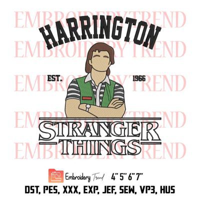 Stranger Things 4 Embroidery, Steve Harrington Embroidery, Movies Embroidery, Embroidery Design File