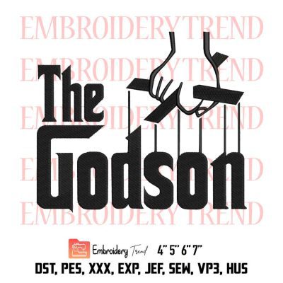 The Godson Embroidery, Godfather Embroidery, Religious Embroidery, Embroidery Design File
