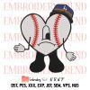 Baby Benito Bad Bunny Baseball Embroidery, Bad Bunny Sad Heart Embroidery, Los Angeles Dodgers Embroidery, Embroidery Design File