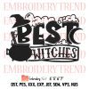 Halloween Spooky Season Embroidery, Black Cat Just A Bunch Of Hocus Pocus Embroidery, Embroidery Design File